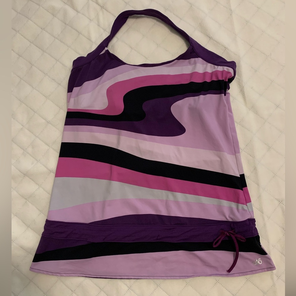 Alo Yoga CoolFit Multicolor Halter Athletic Tank Top